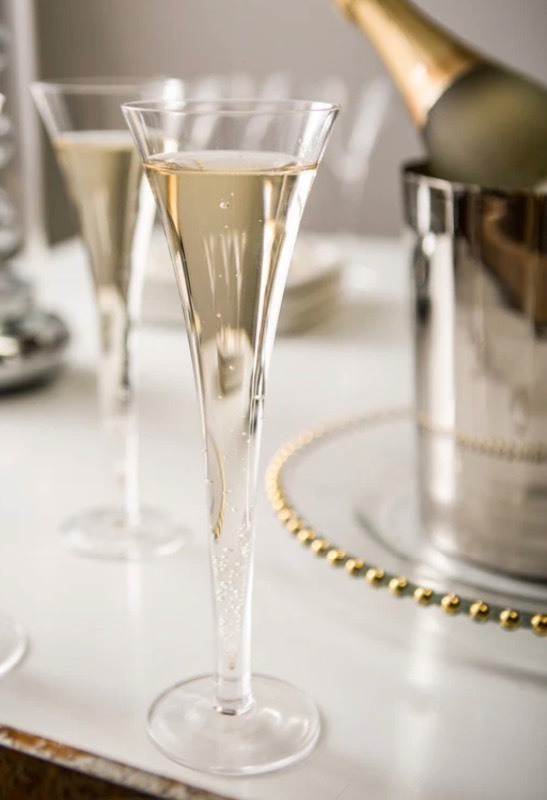 lot 163 image: Set of Six 8 oz. Toasting Flutes - Great for Gatherings and Celebrations 10