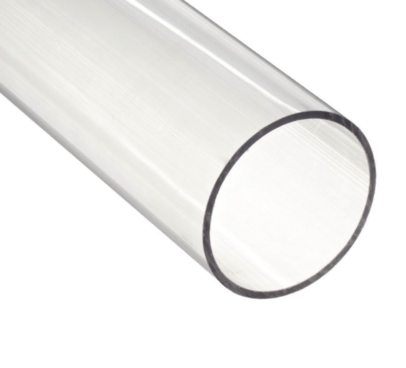lot 242 image: 2 x 96 Polycarbonate Tube  Clear - Great Utility Piece