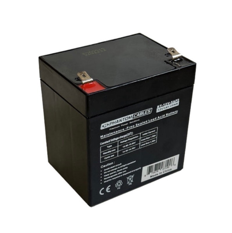 lot 76 image: 2 pack of 12 Volt 5 Amp Sealed Lead Acid Battery