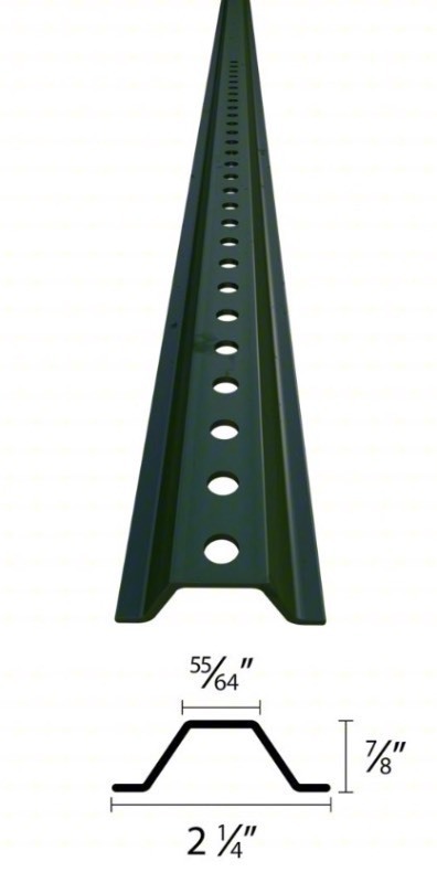 lot 275 image: Bundle of 2 Steel U-Posts - Great for Signs or Other Utility Pieces 8 x 2
