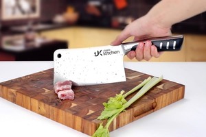 lot 17 image: Utopia Kitchen Meat Cleaver Knife 7 Inch Bone Chopper Stainless Steel