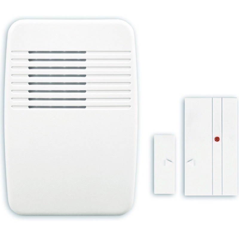 lot 270 image: Globe Electric Heath Zenith SL-7368-02 Wireless Entry Alert Chime,White, Multi-function Kit