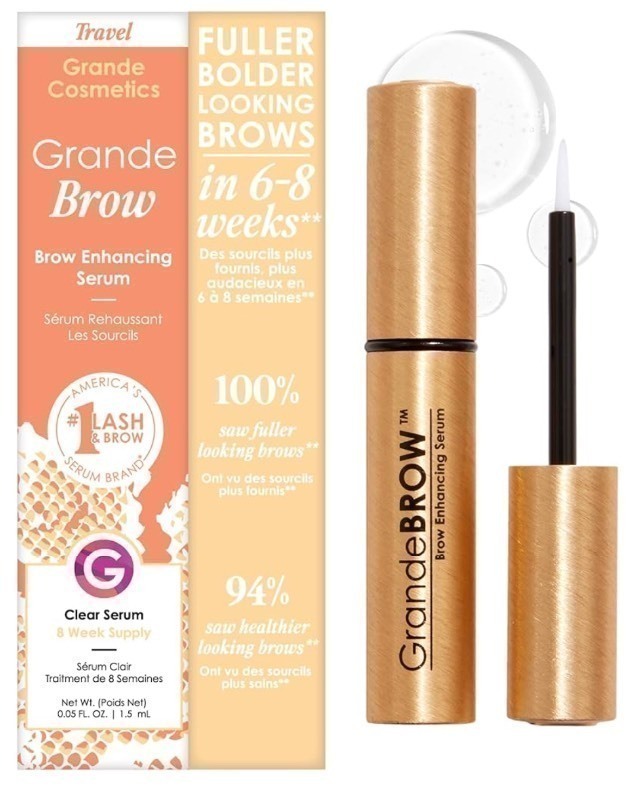 lot 118 image: 2 Grande Cosmetics GrandeBROW Brow Enhancing Serum For Fuller, Bolder, Looking Eyebrows - Brow Serum With Vitamins, Peptides, Antioxidants, Amino Acids, Cruelty