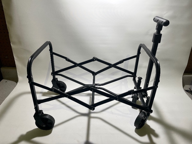 lot 359 image: 1 x 2 Foldable Cart - Thick Wheels - Adjustable handle - comes as is