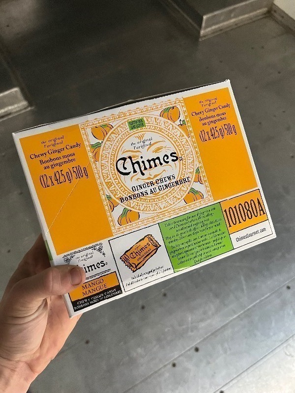 lot 169 image: Quality Candy - 2 Boxes of 12 (24 Total) Chewy Ginger Candy Bonbons mous au gingembre