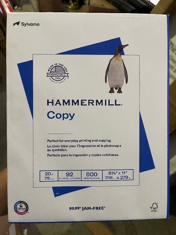 lot 278 image: Bundle of 3 Racks of HAMMERMILL� Copy Paper - 1500 Pieces Total 8 � x 11