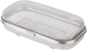 lot 8788 image: Dishwasher Basket for Utensils, 188 Stainless Steel Organizer with Lid