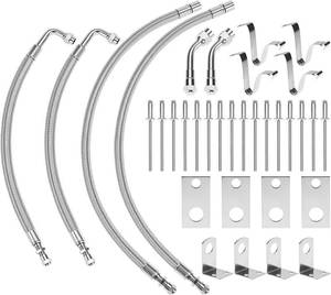 lot 8789 image: QWORK Dually Valve Stem Extenders Kit for 16-19.5 Dual Wheels