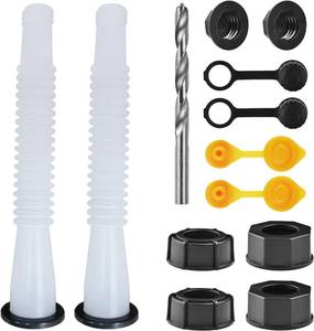 lot 8794 image: Gas Can Spout Replacement Kit (2 Kits, White) for 12510gal cans