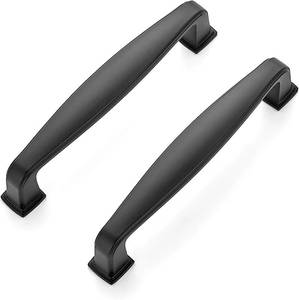 lot 8820 image: Ravinte Matte Black Cabinet Handles Solid Drawer Pulls, 3-34 in, 15 Pack