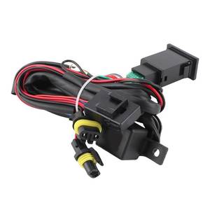 lot 8834 image: Fog Light Wiring Kit, 12V Universal Car LED Fog Lamp with OnOff Switch