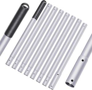lot 8840 image: Mowend 10.5 ft Aluminum Telescopic Pool Pole with 8 Adjustable Sections