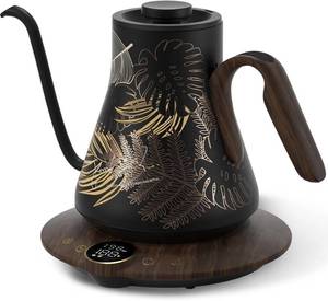 lot 8847 image: Cocinare Gooseneck Electric Kettle,  1 F Temp Control, 1500W, 0.9L