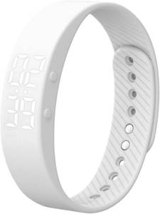 lot 8857 image: Vibrating Alarm Wristband Clock for Heavy Sleepers, Silent Wake Alarm, 3D