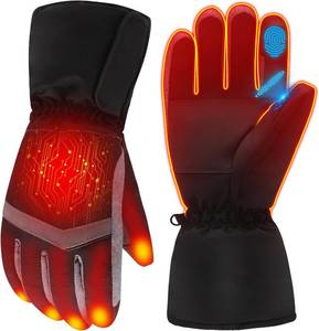 lot 8884 image: Rechargeable Heated Gloves - Waterproof Touchscreen Battery Hand Warmers- L