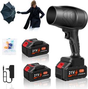 lot 8897 image: Cordless Leaf Blower, Powerful Handheld Electric Blower with 2 21V Batteries
