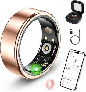 lot 8914 image: XUV Smart Health Ring IP68 Waterproof Fitness Tracker with HR, Sleep, Steps