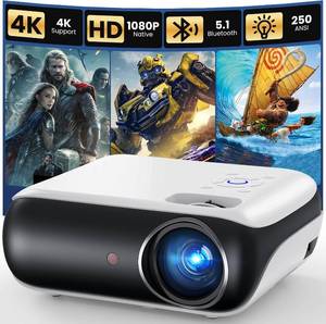 HAPPRUN Native 1080P Outdoor Smart Projector - Standard | Mini & Portable