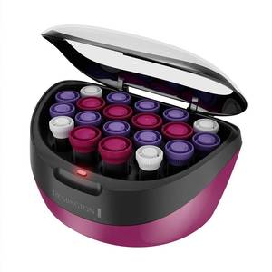 lot 8931 image: Remington Ionic Hot Rollers, 20-Piece Set 6L, 10M, 4S, Velvet-Coated.