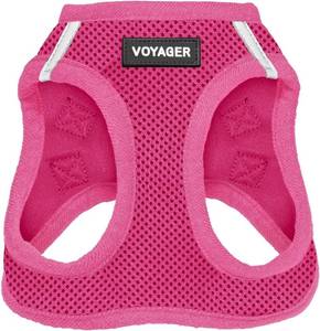 lot 8940 image: Voyager Step-in Air Dog Vest Harness - Fuchsia, Large  18-20.5 Reflective