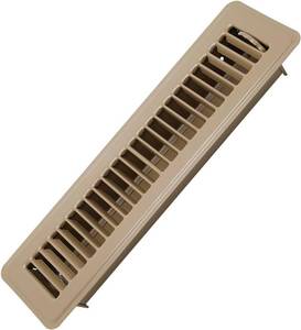 lot 8961 image: 2x12 Floor Register - Heavy Duty Steel Walkable Vents - Adjustable Air Lever