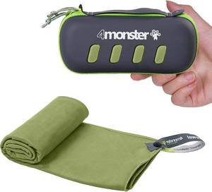 lot 8963 image: 4Monster Camping Towel Super Absorbent Quick-Dry Microfiber, Ultra Compact