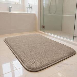 lot 8969 image: AREDO Thick Memory Foam Bath Mat, Non-Slip, Machine Washable