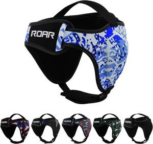 lot 8971 image: ROAR-INT Wrestling Headgear Men BJJ Ear Guard MMA Grappling Helmet