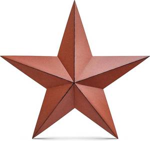 lot 8979 image: Distressed Country Red Black Burgundy Barn Star Country Primitive Wall D cor