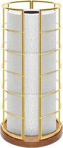 lot 8985 image: NearMoon Toilet Paper Organizer Freestanding 3 Rolls, Metal, Rustproof