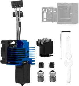 lot 8993 image: Bamboo Lab p1p1s Hotend Kit for p1, 0.4mm Hardened Steel Nozzle2x Nozzles