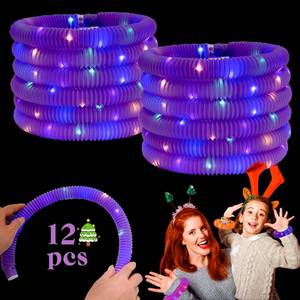 lot 9211 image: Purple 12-Pack Light-Up Glow Sticks Party Favors for Kids
