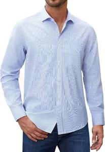 lot 9220 image: DEMEANOR Mens Plaid Button-Down Shirt, Cotton, Long Sleeve, Regular Fit M