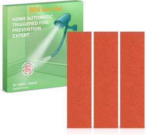 lot 9227 image: MNNEWMAT Fire Prevention Stickers 3-Pack, Cuttable Suppression Sheets
