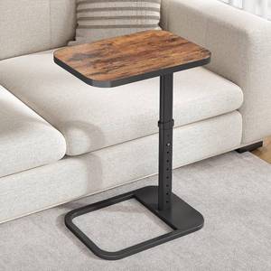 lot 12190 image: Kitstorack TV Tray Table, Adjustable Height, Flip-Top, Metal Corners