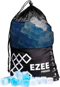 lot 12204 image: Reusable Ice Cubes for Coolers - Mega Freeze 10.5 lb Bag, 335 Blue Ice Cubes