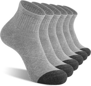 lot 12212 image: CS CELERSPORT 6 Pack Mens Ankle Socks with Cushion Athletic Running Socks XL