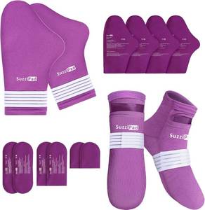 lot 12215 image: SuzziPad Cold Socks & Hands Ice Pack for Chemo, SM, Removable Gel Packs