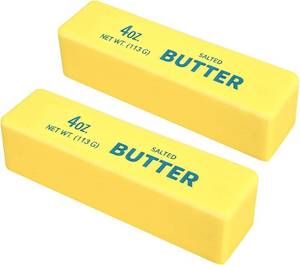 lot 12218 image: 2pcs Slow Rising Butter Squishy, Realistic Soft Butter Stick, Fidget Toy