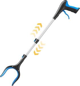 lot 12223 image: Telescopic Grabber Reacher Tool, 5-Level Adjustable 23-41, Claw Gripper