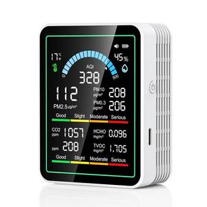 lot 12224 image: Air Quality Monitor Indoor, 10-in-1 CO2, TVOC, HCHO, Temp, AQI, PM0.3
