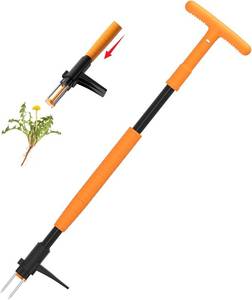 lot 12229 image: Weed Puller Tool - Stand-Up Weeding Tool with 3 Claws, Back-Saver no hardware