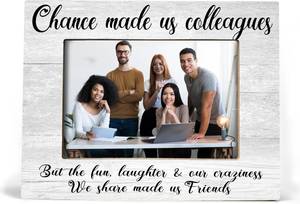 lot 12235 image: Chance Made Us Colleagues Picture Frame - 8x10 Desk Frame for Office