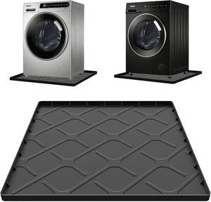 lot 12241 image: Washing Machine Drain Pan Silicone Mat, 32x30 in, Waterproof Drip Tray