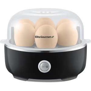 lot 12268 image: Elite Gourmet EGC115B Easy Egg Cooker, 7-Egg Capacity, Auto Shut-Off