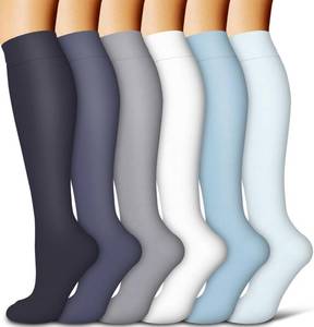 lot 12275 image: COOLOVER Copper Compression Socks for Women and Men (6 Pairs) - Running SM