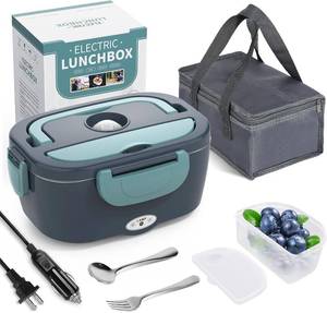 lot 12289 image: Herrfilk Electric Lunch Box Heater 3-in-1, 12V24V110V Food Warmer