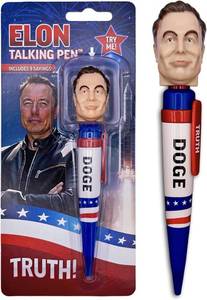 lot 12292 image: Elon Musk Talking Pen - 8 Quotes, 9 Musk Voices, 7-Inch Pen That Writes