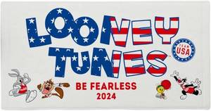 lot 12319 image: Looney Tunes x Team USA Winter Olympics 2026 Oversized Beach Towel 30x60