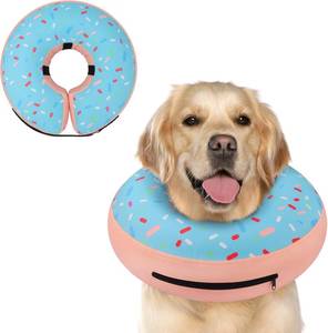 lot 12325 image: Supet Inflatable Dog Cone Collar After Surgery, Soft E-Collar for Dogs